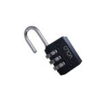 Resettable Security Lock – 3-Digit Combination Padlock (53MM, Black, Pack of 2) - Image 3