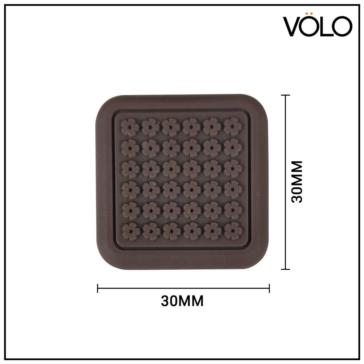 Volo Self Adhesive Furniture Pads (Pack of 8, Brown) - Image 2