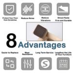 Volo Self Adhesive Furniture Pads (Pack of 8, Brown) - Image 5