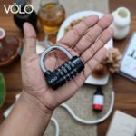 Resettable Security Lock – 4-Digit Combination Padlock (Non-TSA Cylinder Type, Black, Pack of 2) - Image 5