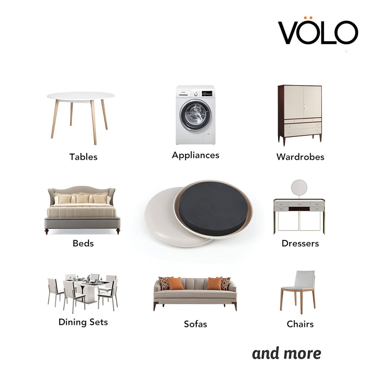 Volo Self Adhesive Furniture Pads - Image 2