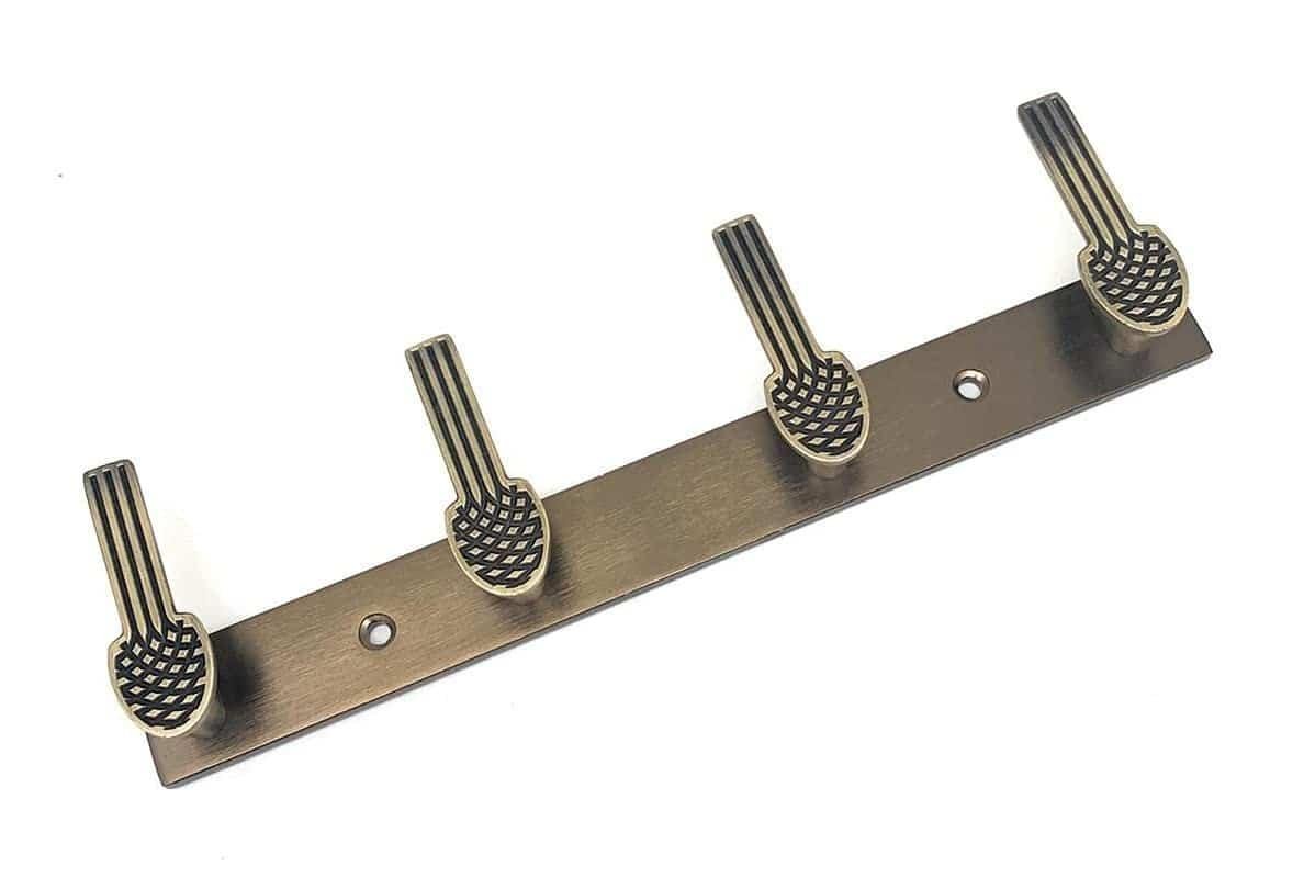 Antique 4 Pin Wall Hook - Image 2